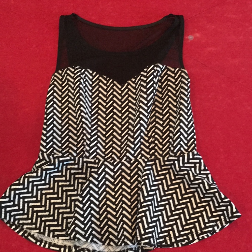 Dressy mesh top